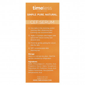 Timeless Skin Care, Сыворотка с 10% витамином C, 30 мл (1 жидк. унц.) в Москве - eco-herb.ru | фото