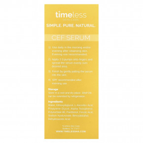 Timeless Skin Care, Сыворотка с 20% витамином C, 30 мл (1 жидк. унц.) в Москве - eco-herb.ru | изображение Timeless Skin Care, Сыворотка с 20% витамином C, 30 мл (1 жидк. унц.) в Москве - eco-herb.ru | фото