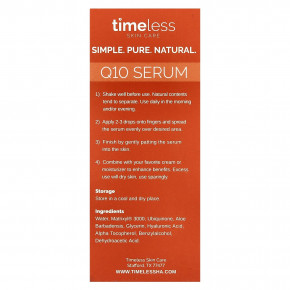 Timeless Skin Care, Сыворотка с коэнзимом Q10, 30 мл (1 жидк. унц.) в Москве - eco-herb.ru | изображение Timeless Skin Care, Сыворотка с коэнзимом Q10, 30 мл (1 жидк. унц.) в Москве - eco-herb.ru | фото