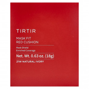 TIRTIR, Mask Fit Red Cushion, 21W, натуральная слоновая кость, 18 г (0,63 унции) в Москве - eco-herb.ru | фото