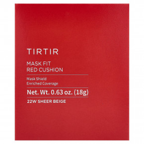 TIRTIR, Mask Fit Red Cushion, 22 Вт, бежевый, 18 г (0,63 унции) в Москве - eco-herb.ru | фото