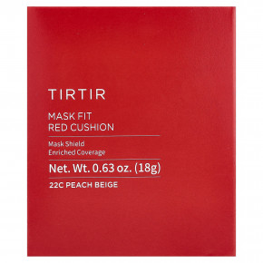 TIRTIR, Mask Fit Red Cushion, 22C, персиково-бежевый, 18 г (0,63 унции) в Москве - eco-herb.ru | фото