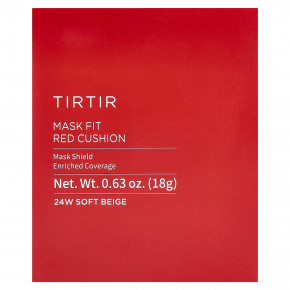 TIRTIR, Mask Fit Red Cushion, мягкий бежевый, 24 Вт, 18 г (0,63 унции) в Москве - eco-herb.ru | фото