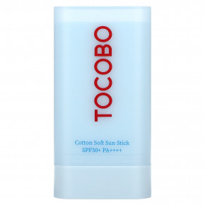 Tocobo, Мягкий солнцезащитный стик из хлопка, SPF 50+/PA ++++, 19 г (0,67 унции) - описание | фото