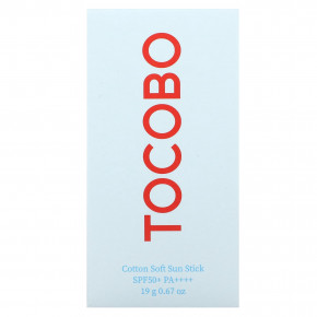 Tocobo, Мягкий солнцезащитный стик из хлопка, SPF 50+/PA ++++, 19 г (0,67 унции) в Москве - eco-herb.ru | фото