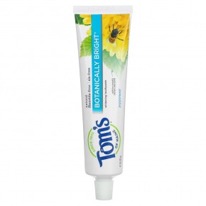 Tom's of Maine, Natural Botanically Bright Whitening Toothpaste, без фтора, перечная мята, 133 г (4,7 унции) в Москве - eco-herb.ru | фото