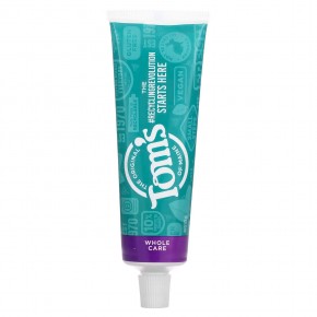 Tom's of Maine, Whole Care®, Natural Anticavity Toothpaste with Fluoride, Spearmint, 4 oz (113 g) - описание