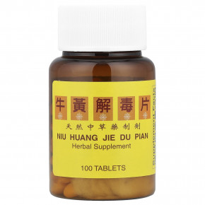 Tong Ren Tang, Niu Huang Jie Du Pian, 100 таблеток в Москве - eco-herb.ru | фото