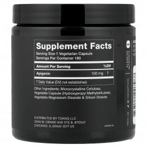 Toniiq, апигенин 100, 180 капсул (100 мг в капсуле) в Москве - eco-herb.ru | фото