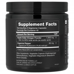 Toniiq, яблочный уксус, 20%, 120 капсул в Москве - eco-herb.ru | фото