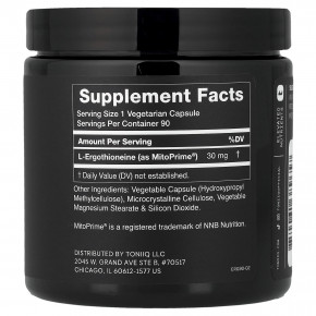 Toniiq, L-эрготионеин, 30 мг, 90 капсул в Москве - eco-herb.ru | изображение Toniiq, L-эрготионеин, 30 мг, 90 капсул в Москве - eco-herb.ru | фото