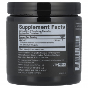 Toniiq, NMNH, ультравысокая чистота, 60 капсул (125 мг на капсулу) в Москве - eco-herb.ru | фото