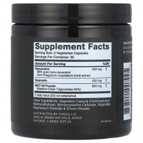 Toniiq, Ресвератрол +, с кверцетином и MCT, 90 капсул в Москве - eco-herb.ru | фото