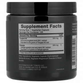 Toniiq, Tongkat Ali + Fadogia, 120 капсул в Москве - eco-herb.ru | изображение Toniiq, Tongkat Ali + Fadogia, 120 капсул в Москве - eco-herb.ru | фото