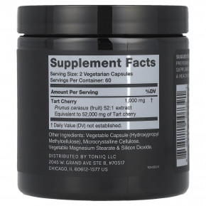 Toniiq, Вишня, 120 капсул (500 мг на капсулу) в Москве - eco-herb.ru | фото