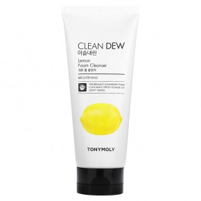 TonyMoly, Clean Dew, очищающая пенка с лимоном, 180 мл - описание