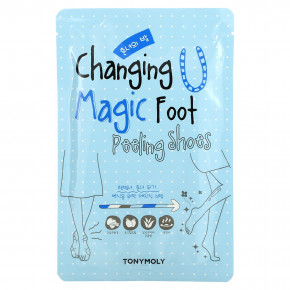 TonyMoly, Changing U, Обувь для пилинга Magic Foot, 1 пара, 0,60 унции (17 г) каждая - описание