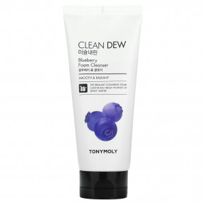 TonyMoly, Clean Dew, очищающая пенка с черникой, 180 мл в Москве - eco-herb.ru | фото