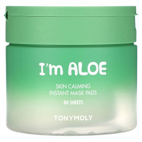 TonyMoly, I'm Aloe, успокаивающие успокаивающие салфетки-маски для кожи, 80 шт. По 120 г (4,23 унции) в Москве - eco-herb.ru | фото