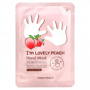 TonyMoly, I'm Lovely Peach, маска для рук, 1 пара, 16 г (0,56 унции) в Москве - eco-herb.ru | фото