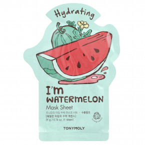 TonyMoly, I'm Watermelon, увлажняющая тканевая маска, 1 шт., 21 г (0,74 унции) (Товар снят с продажи) в Москве - eco-herb.ru | фото