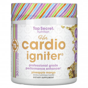 Top Secret Nutrition, Her Cardio Igniter, профессиональное средство для повышения производительности, ананас и манго, 180 г (6,35 унции) (Товар снят с продажи) в Москве - eco-herb.ru | изображение Top Secret Nutrition, Her Cardio Igniter, профессиональное средство для повышения производительности, ананас и манго, 180 г (6,35 унции) (Товар снят с продажи) в Москве - eco-herb.ru | фото