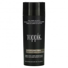 Toppik, Hair Building Fibers, волокна, оттенок коричневый, 27,5 г - описание