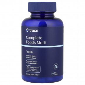 Trace, Complete Foods Multi, мультивитамины, 240 таблеток - описание | фото