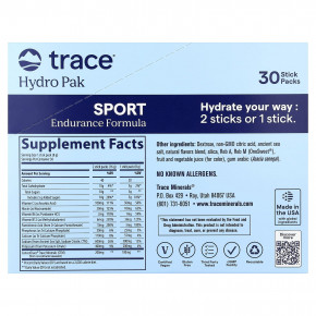 Trace, Hydro Pak Sport, Raspberry Lemonade, 30 Stick Packs, 0.28 oz (8 g) Each в Москве - eco-herb.ru | изображение Trace, Hydro Pak Sport, Raspberry Lemonade, 30 Stick Packs, 0.28 oz (8 g) Each в Москве - eco-herb.ru | фото