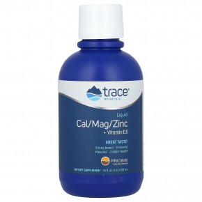 Trace, Liquid Cal / Mag / Zinc + Vitamin D3, Piña Colada, 473 мл (16 жидк. унц.) - описание