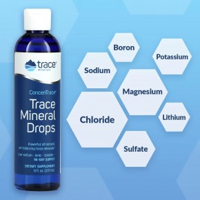 Trace Minerals ®, ConcenTrace, микроэлементы в каплях, полный спектр действия, 237 мл (8 жидк. унций) в Москве - eco-herb.ru | фото