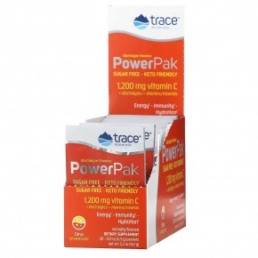 Trace Minerals ®, Electrolyte Stamina PowerPak, без сахара, со вкусом цитрусовых, 30 пакетиков по 4,9 г (0,17 унции) - описание
