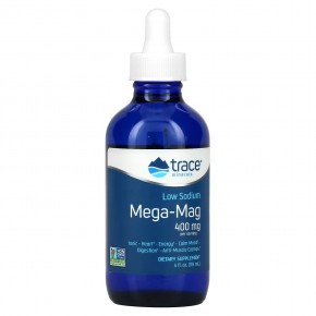 Trace Minerals ®, Mega-Mag с низким содержанием натрия, 400 мг, 118 мл (4 жидк. унции) в Москве - eco-herb.ru | фото