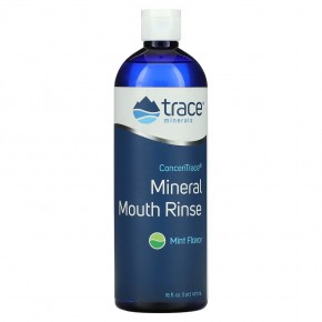Trace Minerals ®, минеральный ополаскиватель для полости рта ConcenTrace, мята, 473 мл (16 жидк. унций) в Москве - eco-herb.ru | фото