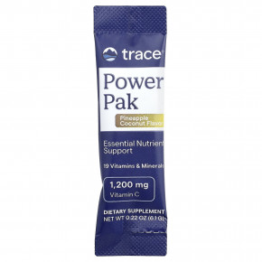 Trace, Power Pak, ананас и кокос, 30 пакетиков по 6,1 г (0,22 унции) в Москве - eco-herb.ru | фото