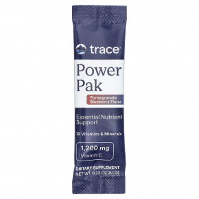 Trace, Power Pak, гранат и голубика, 30 стик-пакетов по 6,1 г (0,22 унции) в Москве - eco-herb.ru | фото