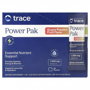 Trace, Power Pak, гуава и маракуйя, 30 пакетиков по 6,1 г (0,22 унции) - описание