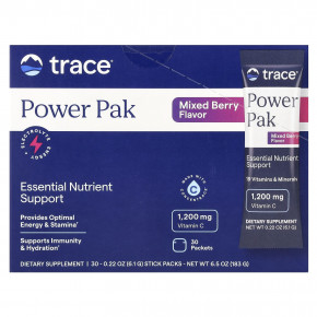 Trace, Power Pak, с ягодным вкусом, 30 пакетиков, 6,1 г (0,22 унции) каждый - описание