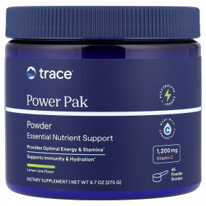 Trace, Power Pak, лимон и лайм, 275 г (9,7 унции) - подробнее Trace, Power Pak, лимон и лайм, 275 г (9,7 унции) - описание