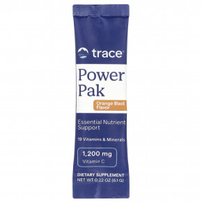 Trace, Power Pak, Orange Blast, 30 пакетиков в стиках по 6,1 г (0,22 унции) в Москве - eco-herb.ru | фото