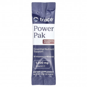 Trace, PowerPak, с малиновым вкусом, 30 стик-пакетов по 6,1 г (0,22 унции) в Москве - eco-herb.ru | фото