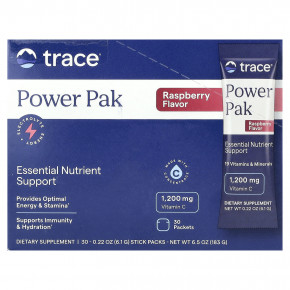 Trace, PowerPak, с малиновым вкусом, 30 стик-пакетов по 6,1 г (0,22 унции) - подробнее Trace, PowerPak, с малиновым вкусом, 30 стик-пакетов по 6,1 г (0,22 унции) - описание