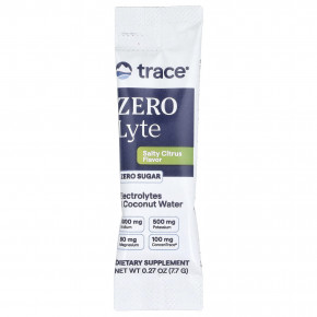 Trace, ZEROLyte, электролиты и кокосовая вода, со вкусом соленого цитруса, 30 пакетиков по 7,7 г (0,27 унции) в Москве - eco-herb.ru | изображение Trace, ZEROLyte, электролиты и кокосовая вода, со вкусом соленого цитруса, 30 пакетиков по 7,7 г (0,27 унции) в Москве - eco-herb.ru | фото