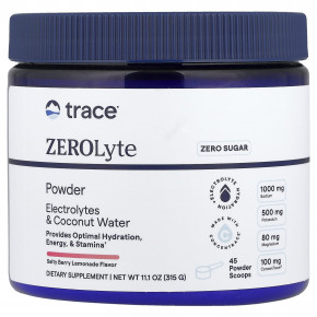 Trace, ZEROLyte Powder, лимонад с солеными ягодами, 315 г (11,1 унции) - подробнее Trace, ZEROLyte Powder, лимонад с солеными ягодами, 315 г (11,1 унции) - описание