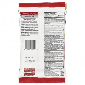 Traditional Medicinals, Organic Throat Coat®, леденцы от кашля с эвкалиптом и мятой, 16 шт. в Москве - eco-herb.ru | фото