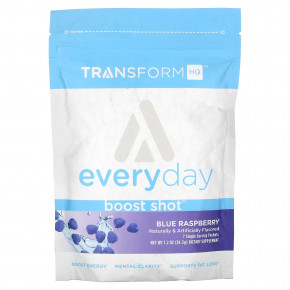 TransformHQ, Everyday, Boost Shot, голубая малина, 34,3 г (1,2 унции) - описание