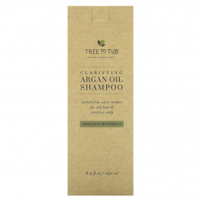 Tree To Tub, очищающий шампунь с аргановым маслом, бодрящая перечная мята, 250 мл (8,5 жидк. унции) в Москве - eco-herb.ru | фото