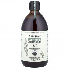 Triquetra Health, Flora Biome™, жидкая добавка с живыми пробиотиками, 473 мл (16 жидк. унций) в Москве - eco-herb.ru | фото