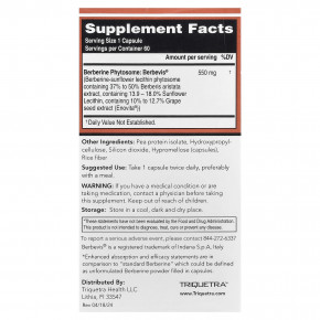 Triquetra Health, SoActive®, берберин, 60 капсул в Москве - eco-herb.ru | фото