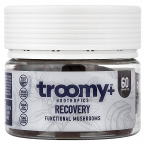 Troomy Nootropics, Recovery, Functional Mushrooms Gummies, Harvest Berry Acai, 60 Gummies, 9.52 oz (270 g) - описание